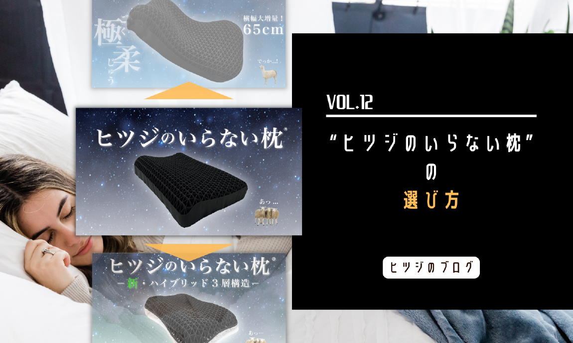 Vol.12【あなたにはコレ！】“ヒツジのいらない枕”の選び方 – ヒツジ